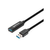 CABLE USB EXTENSIÓN, MANHATTAN,153737,V3.0 EXT. ACTIVA 5.0M NEGRO CABLE USB EXTENSIÓN, MANHATTAN,153737,V3.0 EXT. ACTIVA 5.0M NEGRO